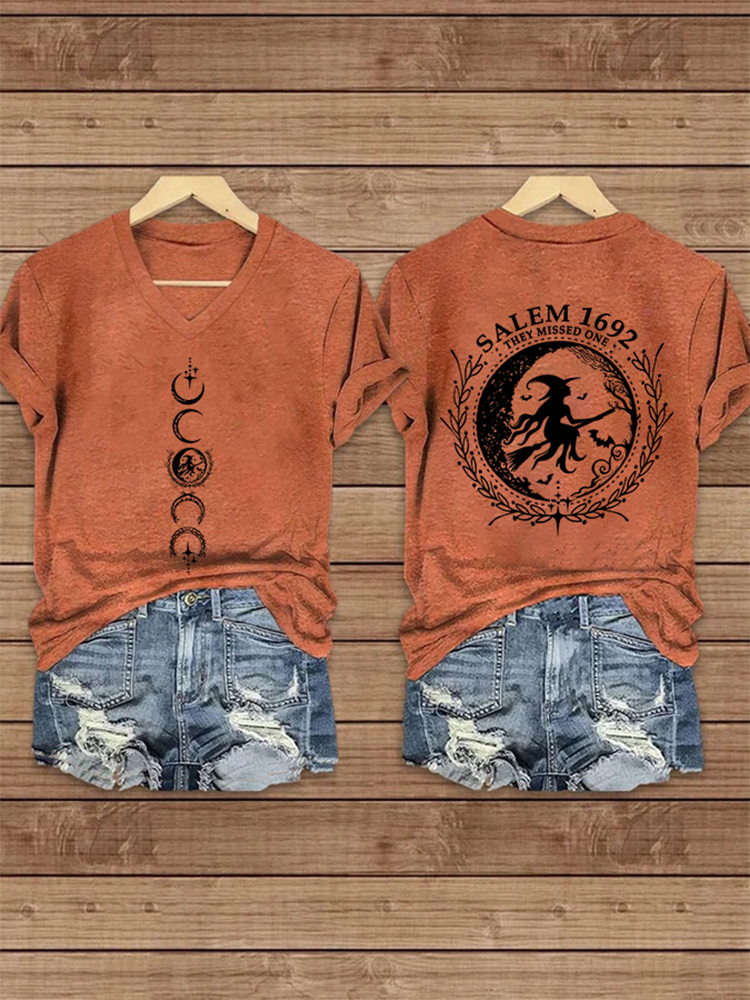 Women's Salem Witch Print T-Shirt