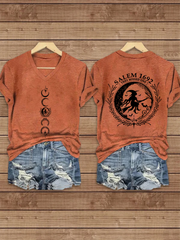 Women's Salem Witch Print T-Shirt