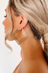 Hollow Geometric Pattern Earrings