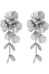 Alloy Flower Earrings