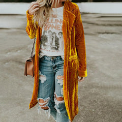 Casual Lapel Mid-length Coat