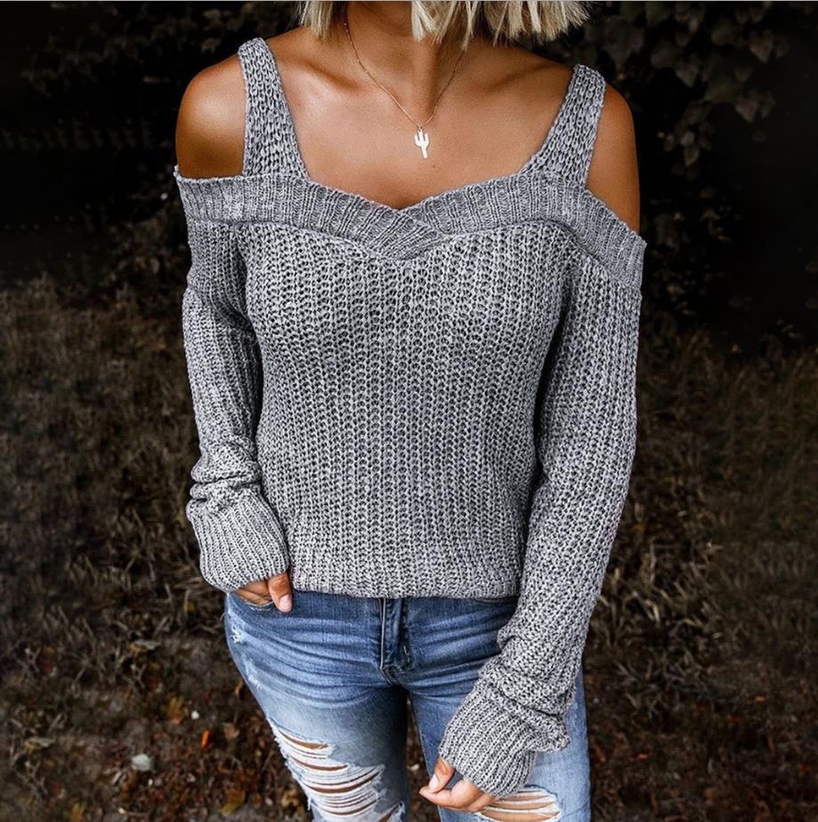 Off Shoulder Elegant Sweater