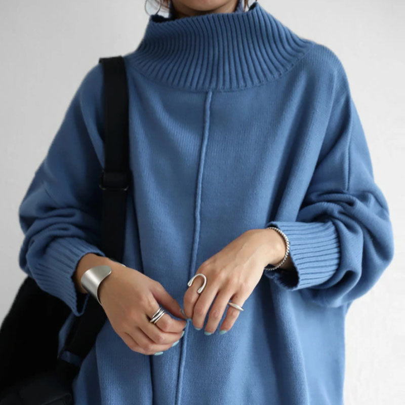 Fashion Loose Half Turtleneck Sweater