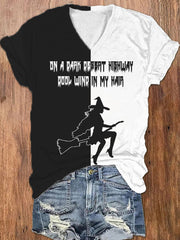 On A Dark Desert Highway Cool Wind In My Hair Witch T-Shirt