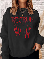 Redrum Halloween Crewneck Casual  Sweatshirt