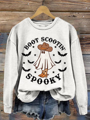 Boot Scootin Spooky Graphic Vintage Washed Sweatshirt
