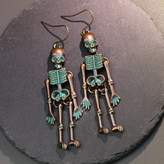 Halloween Dark Skull Earrings