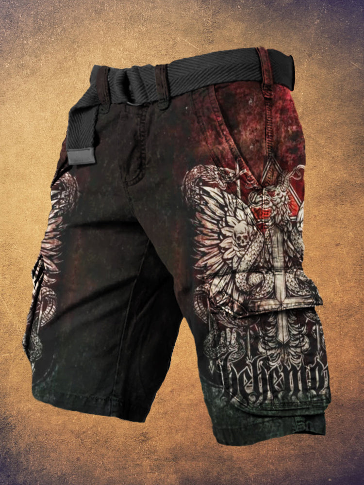 Hell's Gate Black Metal Art Print Men's Work Short