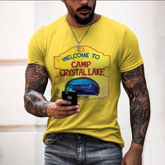 Men's Welcome To Camp Crystal Lake Print T-Shirt