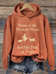 Home Of The Wicked Witch And Her Pack Of Dogs Print Sweatshirt