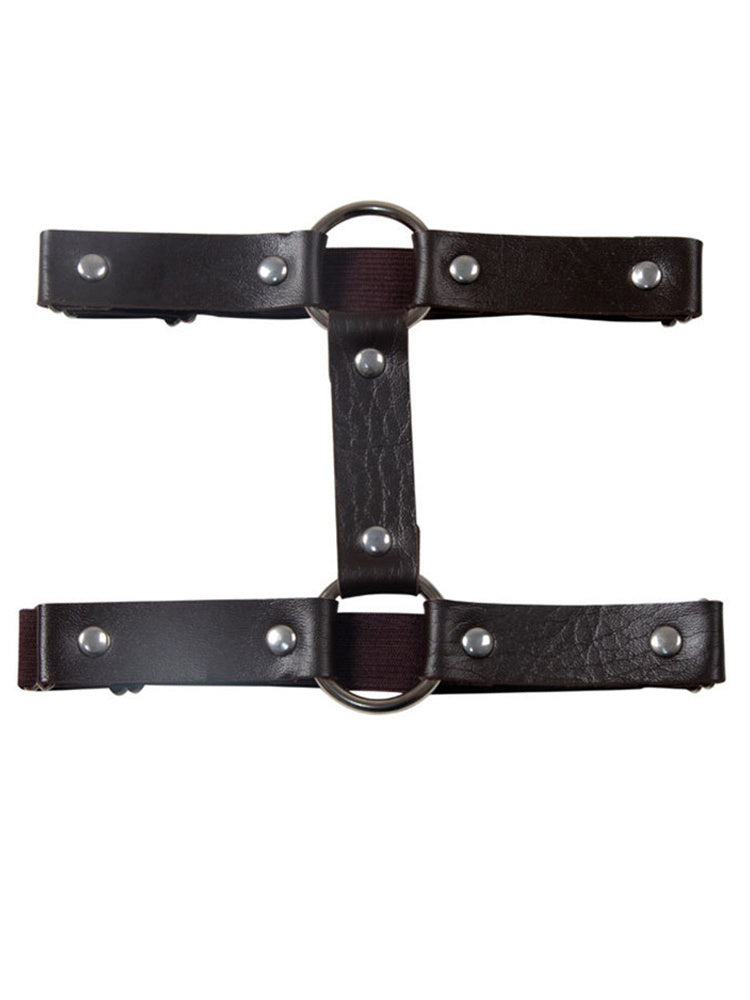 Gothic Sexy Leather Elastic Leg Rings