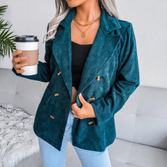 Autumn and winter double breasted Suit jacket