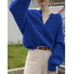 Soft Waxy Gentle Wind Twist Knit Sweater