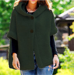 Loose Knit Hooded Cardigans For Women