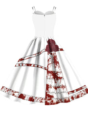 Halloween Vintage Print Dress