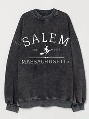 Salem Massachusetts Printed Casual Sweatshirt