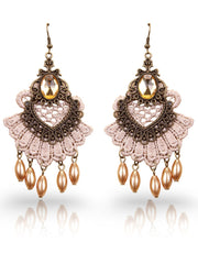 Halloween Gothic Lace Crystal Vintage Earrings