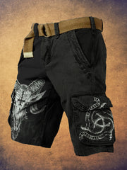 Devil's Goat Viking Black Metal Art Men's Work Short