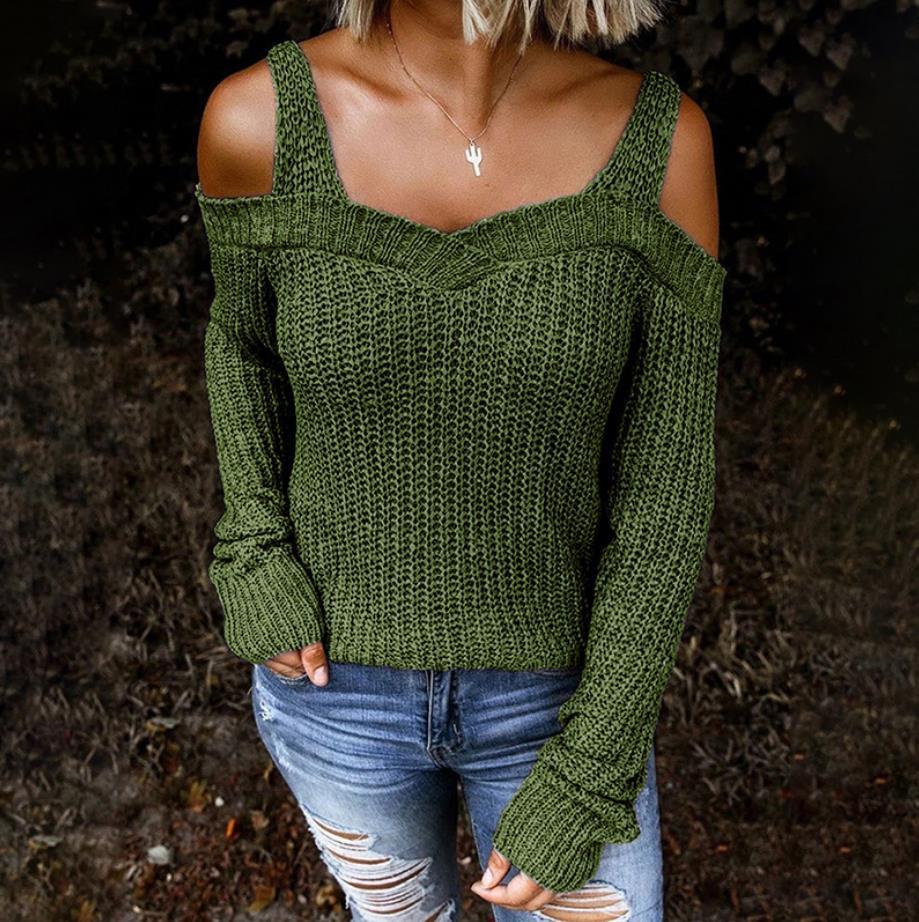 Off Shoulder Elegant Sweater