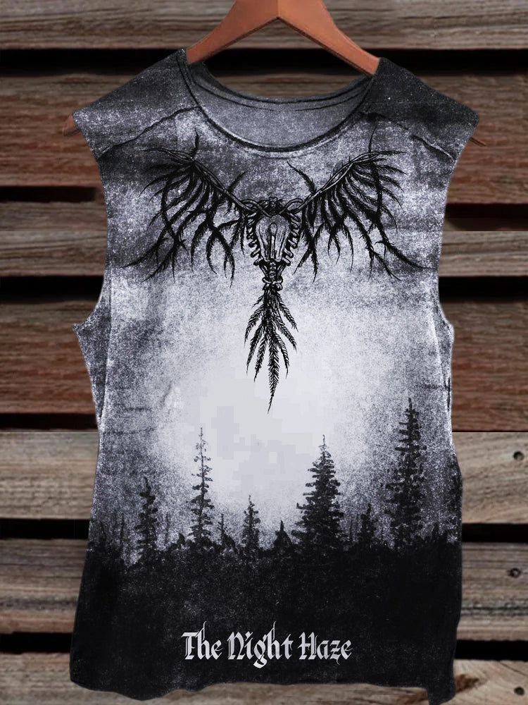 The Night Haze Graphic Casual Tank Top