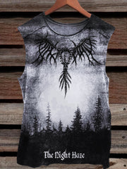 The Night Haze Graphic Casual Tank Top