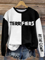 Women's Art The Clown Halloween Horror Movie Inspired Causal Sweatshirt