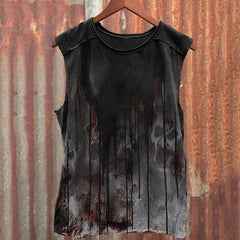 Men's Horror Hell Scream Ghost Bloody Tank Top