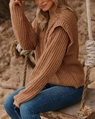 Elegant casual fly sleeve sweater