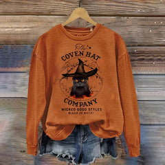 Stylish Casual Halloween Print Long Sleeve Sweatshirt