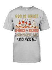 Halloween Ghost Dog Print Short Sleeve T Shirt