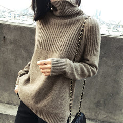 Turtleneck Retro Loose Pullover Sweater