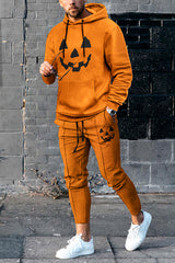 Pumpkin Grimace Tracksuit Two Piece Set