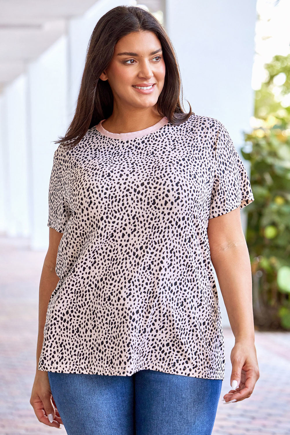 Women's Print O-neck T Shirt