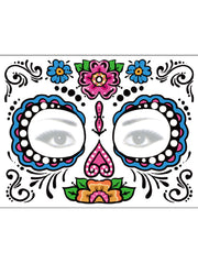Sugar Skull Inspired Face Temporary Tattoo