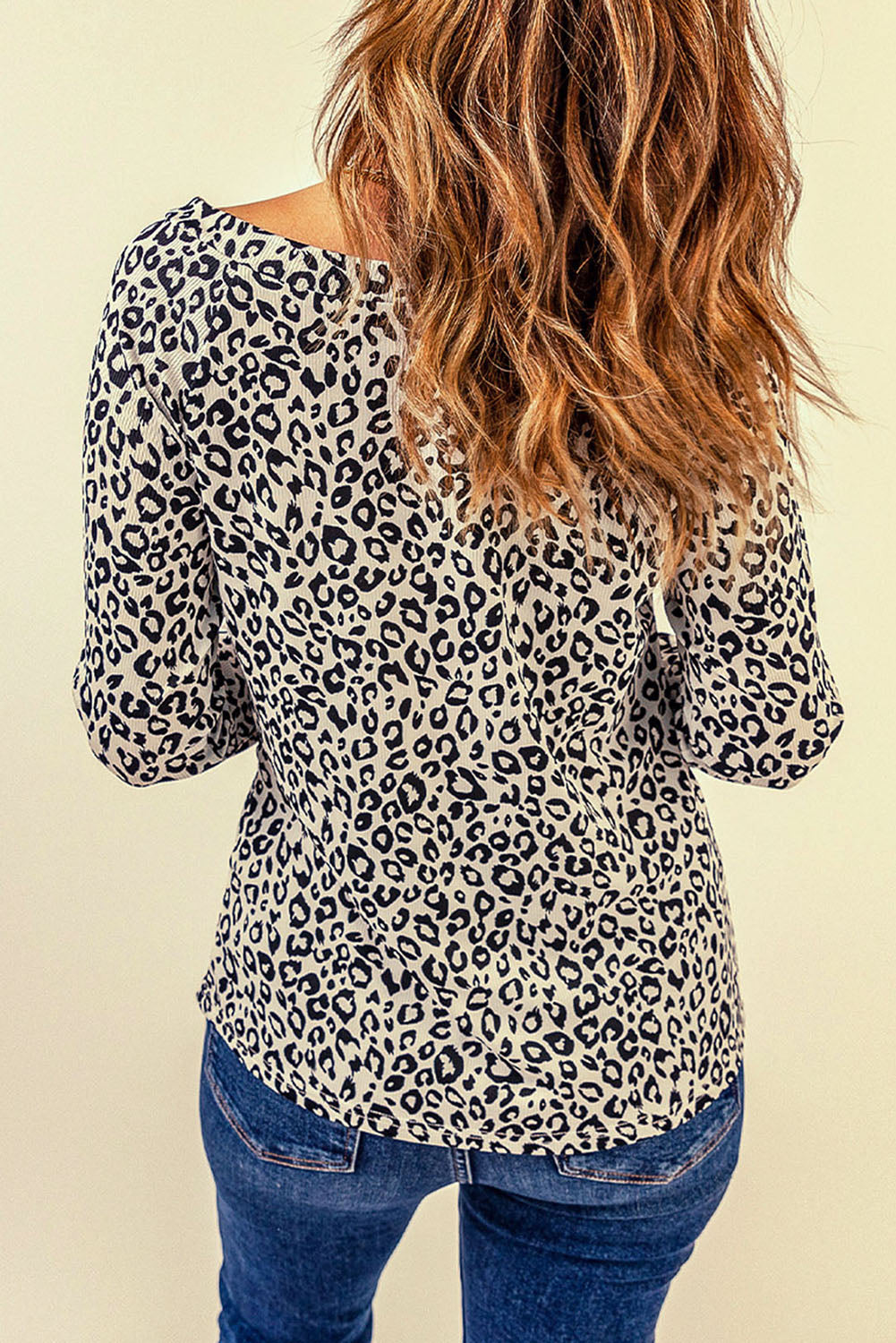 Women's Leopard Long Sleeve Top