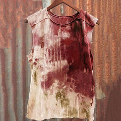 Halloween I'm Fine Blood Stains Print Vest