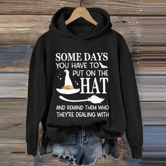 Halloween Printed Long Sleeve Hoodie