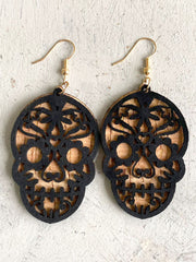 Casual Three-Dimensional Stitching Skull Earrings