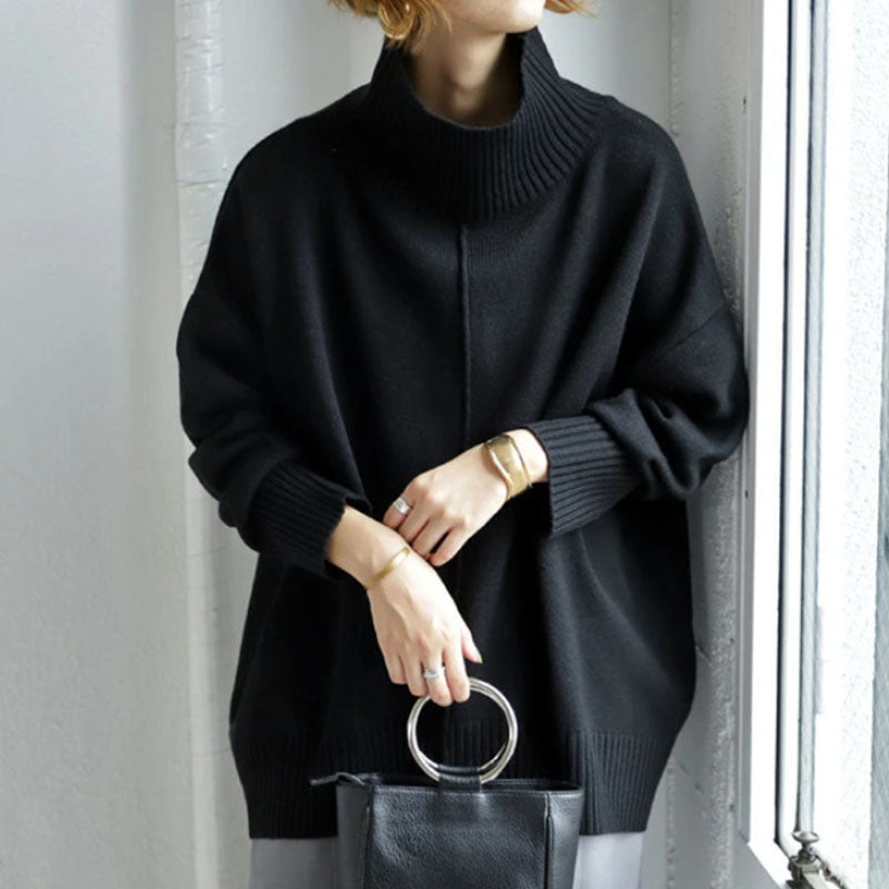 Fashion Loose Half Turtleneck Sweater
