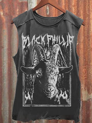 Black Metal Horror Pattern Unisex Tank Top