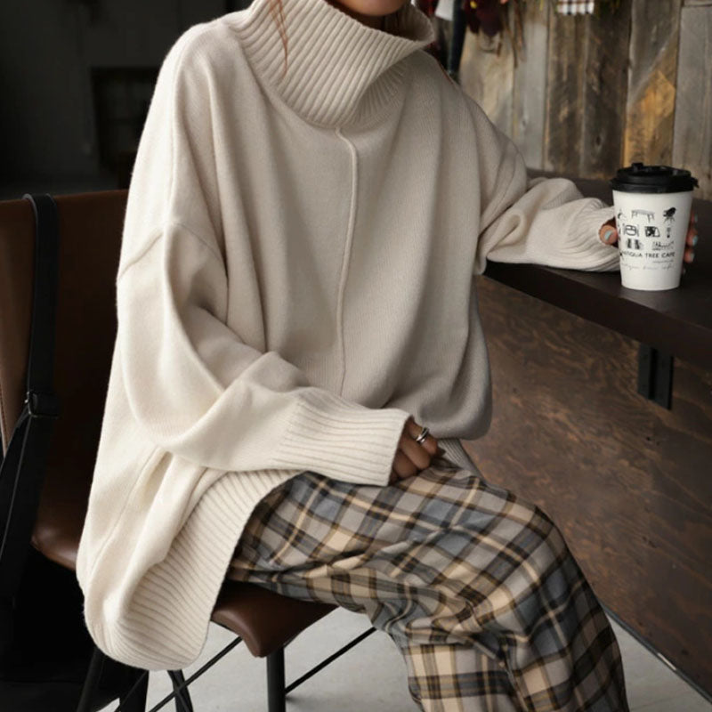 Fashion Loose Half Turtleneck Sweater