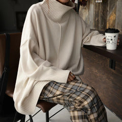Fashion Loose Half Turtleneck Sweater