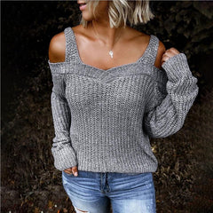 Off Shoulder Elegant Sweater