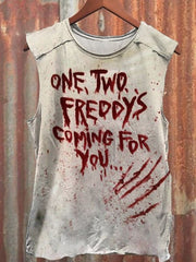 One Two Freddys Coming For You Unisex Tank Top