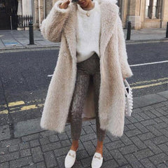 Fashionable Warm Solid Color Jacket