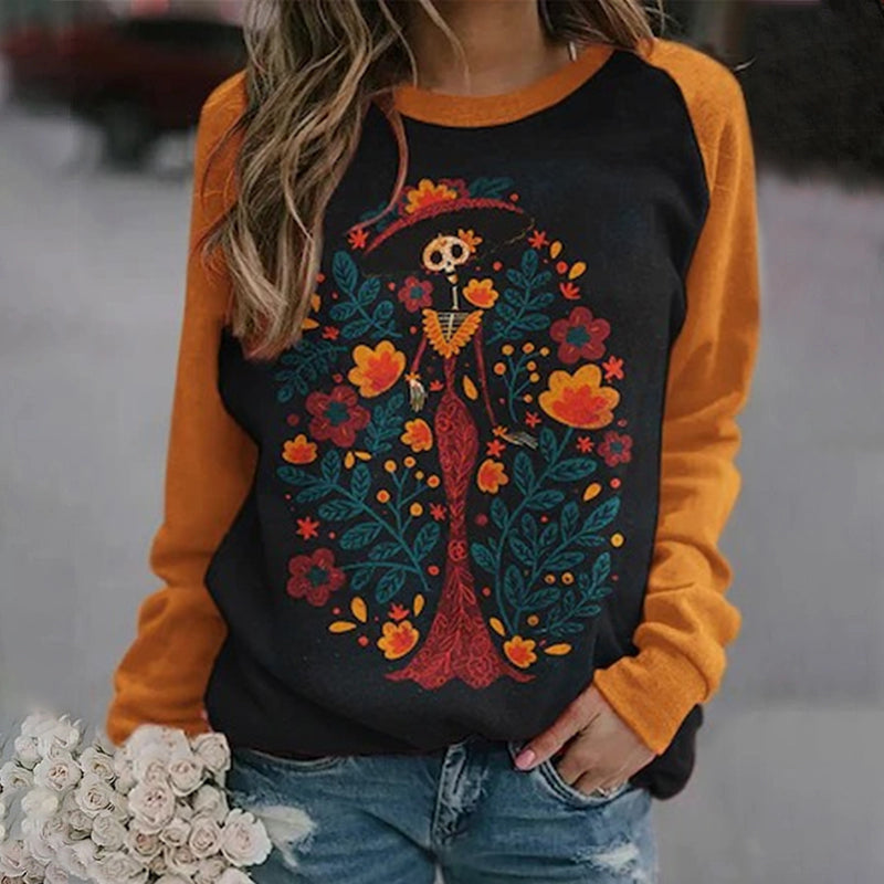 Mexican Day Of The Dead Inspired Sweatshirt