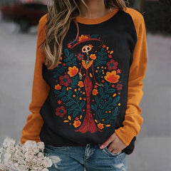 Mexican Day Of The Dead Inspired Sweatshirt