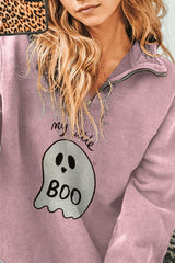 My Little Boo Print Sweatshirt