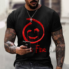 Men's I'm Fine It's Not My Blood Print T-Shirt
