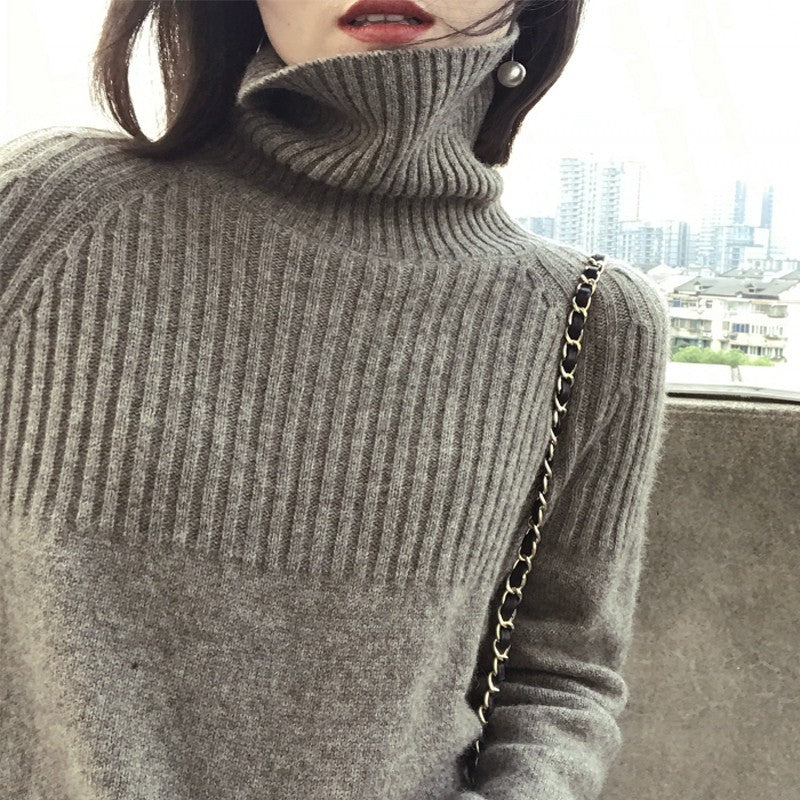 Turtleneck Retro Loose Pullover Sweater